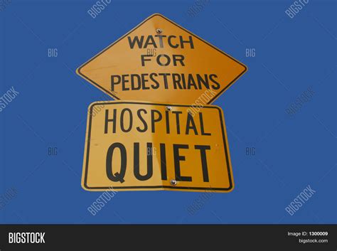 quiet hospital sign image photo  trial bigstock