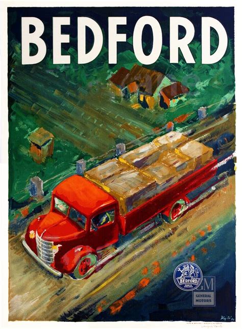 transpress nz 1939 bedford trucks poster