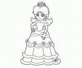 Daisy Coloring Princess Pages Rosalina Peach Print Mario Luigi Colouring Bowser Kart Paper Toad Printable Color Kids Line Library Clipart sketch template