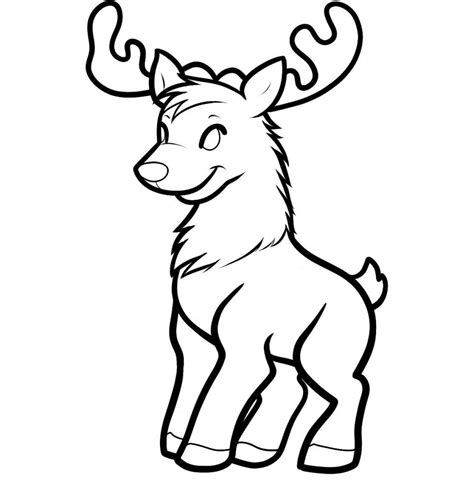 reindeer pictures  kids  colour reindeer coloring pages  kids