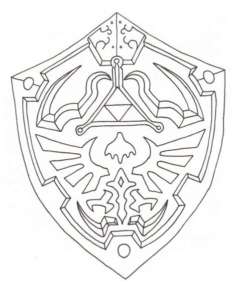 links shield  ighbonk  deviantart zelda tattoo medieval