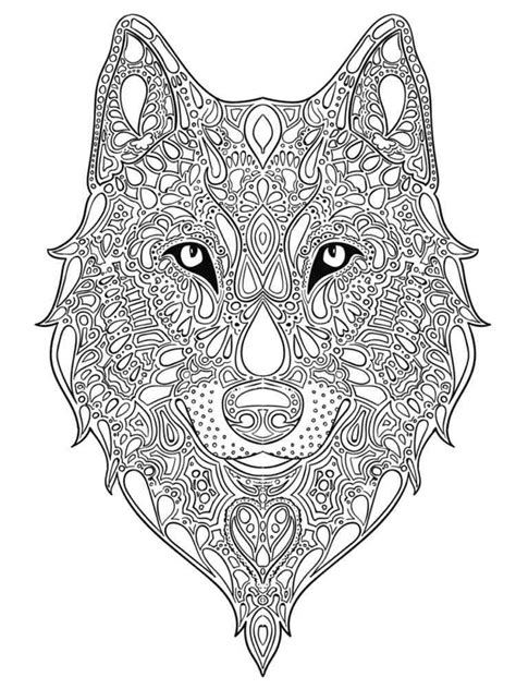 coloring page  wolf