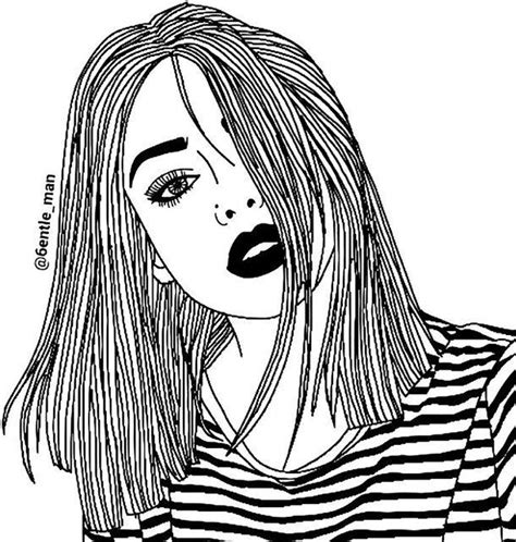 hipster tumblr girl coloring pages tumblr outline outline images