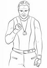 Coloring Wwe Dean Ambrose Pages Aj Printable Styles Brock Lesnar Punk Cm Lee Drawing Color Print Dwayne Johnson Ryback Getcolorings sketch template