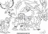 Pokemon Coloring Pages Articuno Legendary Printable Color sketch template
