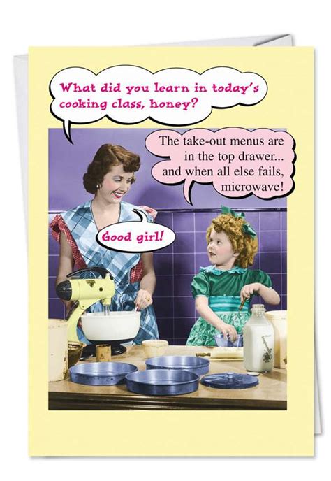 microwave take out retro funny mother s day card