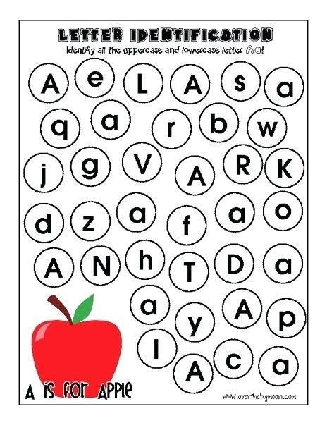 letter recognition worksheets  kindergarten  letter recogni