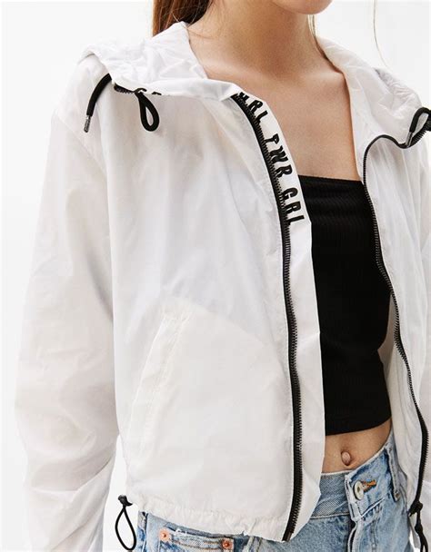 outerwear clothing woman bershka united states nike jacket rain jacket outerwear outfit