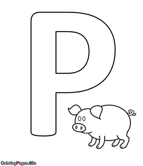 coloring pages  letter p coloring pages