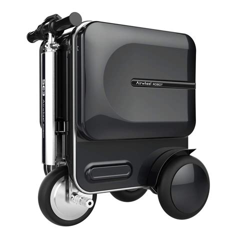airwheel se smart riding scooter suitcase  hidden stretchable rod black buy