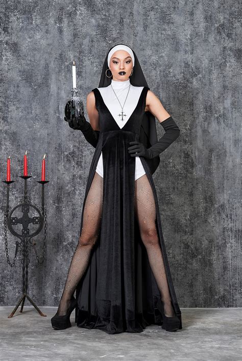 Sexy Nun Dress Nun Costume For Woman Halloween Costume Etsy Canada