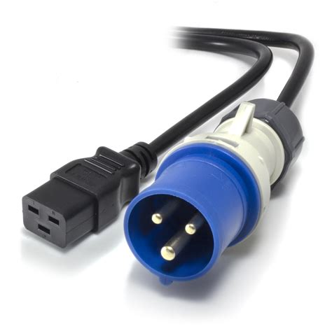 iec     pin industrial plug ip power extension male  female cable