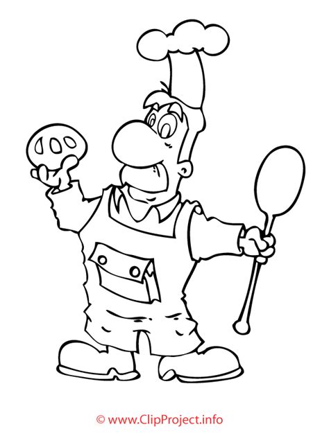 baker coloring page chef baker coloring page birthday party favor