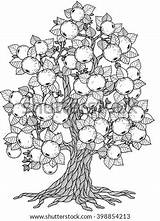 Tumbleweed Coloring Tree Template Pages Apple Book sketch template