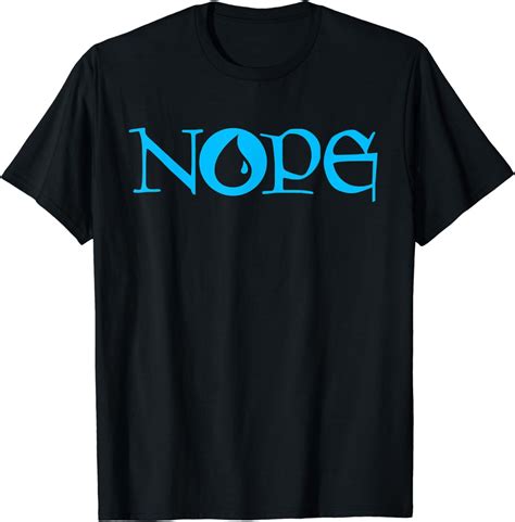 Nope Dark Blue Magic Island Mana Symbol T Shirt