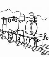Loco Locomotive Steam sketch template
