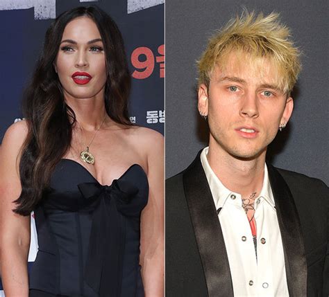 Megan Fox And Mgk Megan Fox Is All Over Machine Gun Kelly In His New