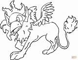 Coloring Pages Griffin Lion Mythical Dionysus Creatures Color Baby Getcolorings Colorings Getdrawings Clip Supercoloring Printable Print Winged Gryphon sketch template