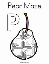 Coloring Maze Pear Favorites Login Add Twistynoodle sketch template