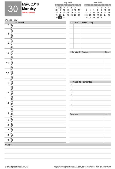 daily calendar template professional word templates