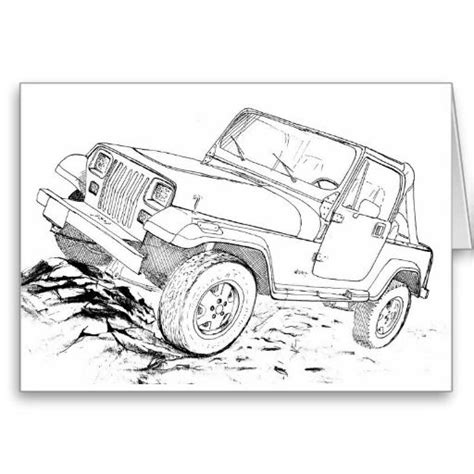 jeep wrangler yj jeep coloring book pinterest coloring greeting