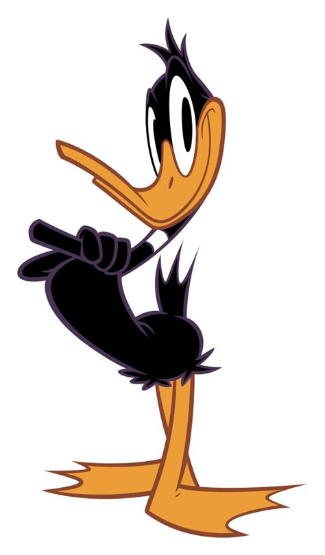 cartoon character black duck clipart
