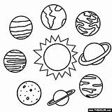 Planets Coloring Solar System Pages sketch template