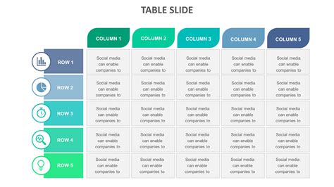 table  templates biz infograph