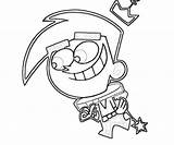 Coloring Pages Odd Cosmo Squad Fairly Oddparents Mario Smile Template sketch template