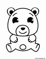 Coloring Cute Bear Pages Printable sketch template