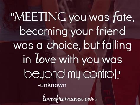 Meeting You Was Fate Quote Fate Quotes Love Quotes For