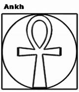 Ankh Template Coloring Sketch sketch template