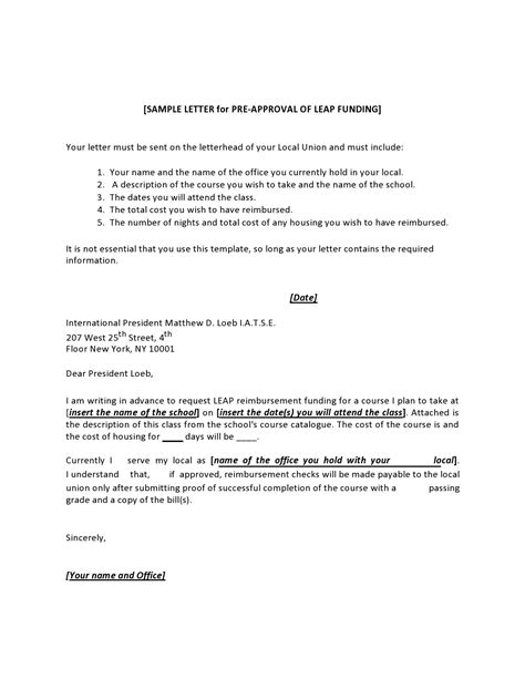 preapproval letter template