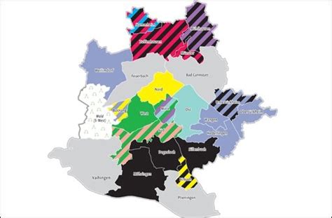 ergebnisse der kommunalwahl die politischen farben der stadtbezirke