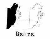 Belize Regions sketch template