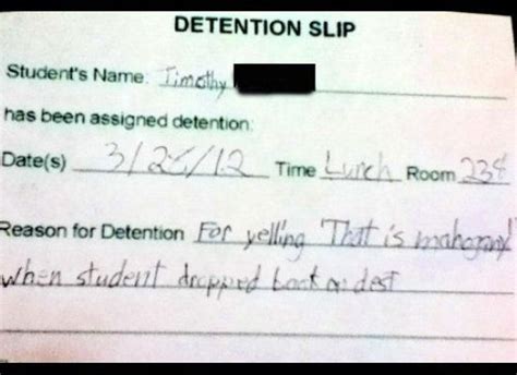 27 hilarious detention slips photos huffpost