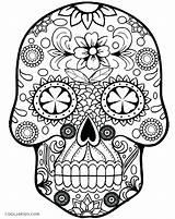Skull Coloring Pages Getdrawings Evil sketch template