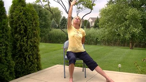 warrior poses chair yoga youtube