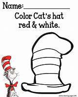 Hat Cat Coloring Seuss Dr Printables Color Pages Activities Preschool Printable Sheets Book Cats Red Hats Sheet Kids Print Books sketch template