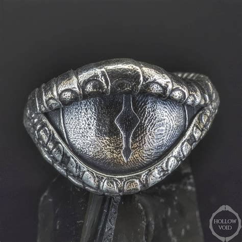 dragon eye ring  silver