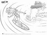 Barbie Coloring Pages Surfer Mermaid Tale Giveaway February Template Girl Super sketch template