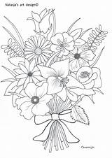 Coloring Pages Flower Bloemen Printable Boeket Drawing Adult Sheets Flowers Book Bouquet Choose Board sketch template