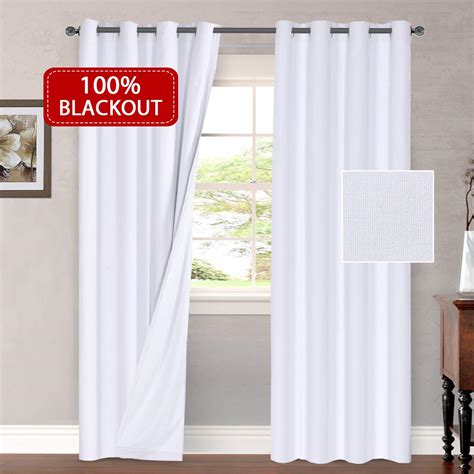 blackout linen  waterproof white curtains bedroom blackout