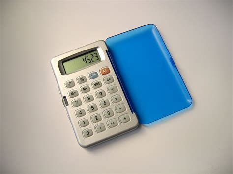 blue calculator   photo  freeimages