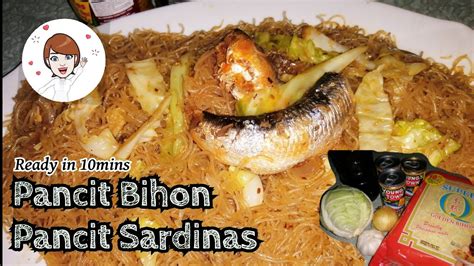 pancit bihon with sardines quick and easy pancit recipe