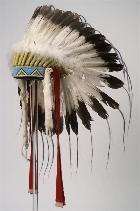 North American Indian Eagle Feather Headdress Native American