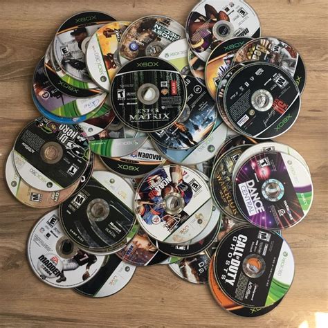 lot   discs xbox xbox   games  untested  sold    lot