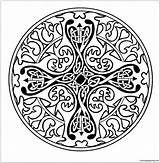 Coloring Cross Celtic Pages Mandala Color Getcolorings Choose Board Coloringpagesonly sketch template