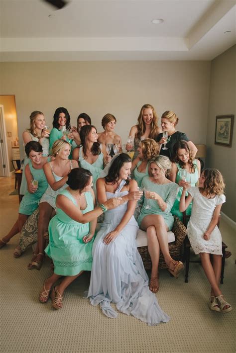 bubbly with bridesmaids creative bridesmaid photos popsugar love