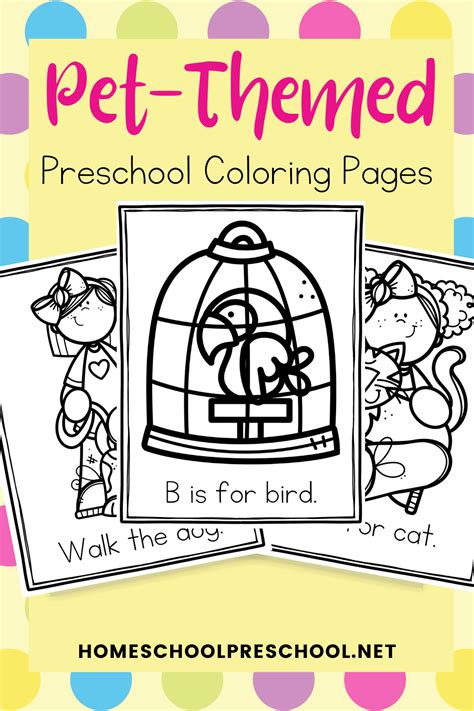 printable pets coloring pages  preschoolers